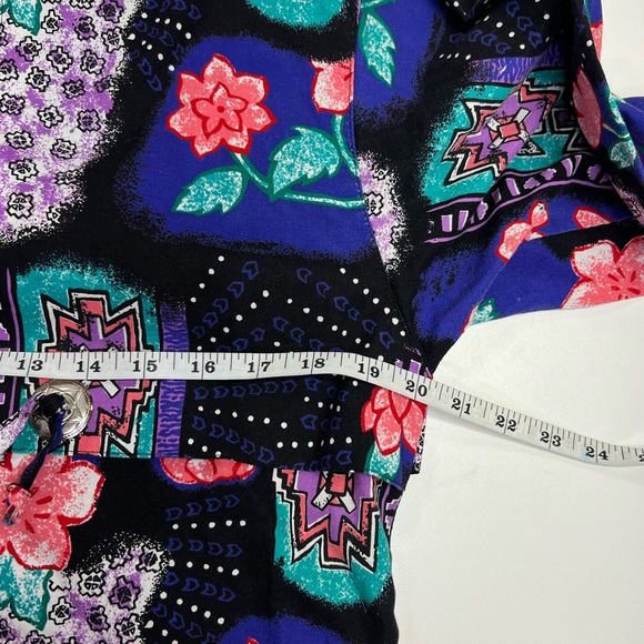 Vintage Frontier Series Western Shirt With Conch Detail Bright Colorful - Picture 5 of 8